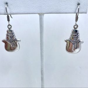 Sterling SNOWMAN Earrings